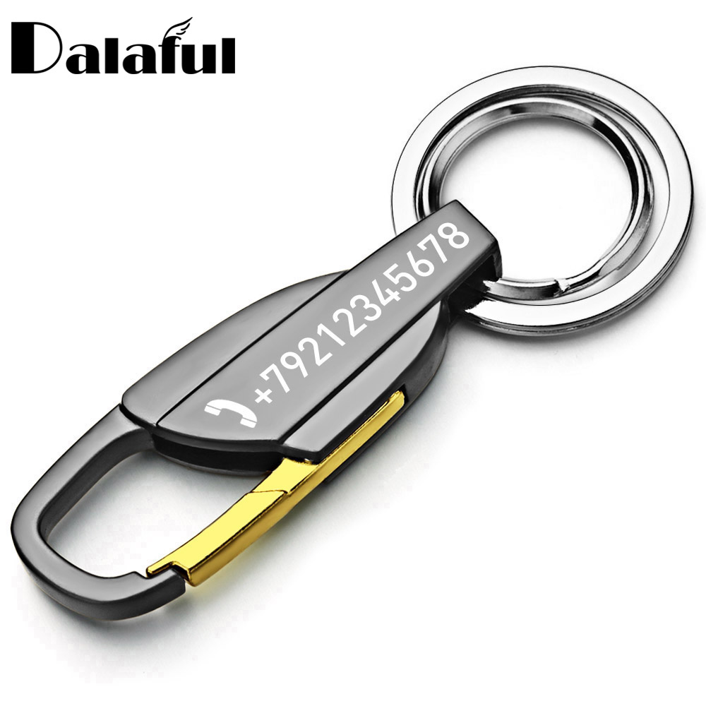 Initial Ring Custom - Персонализированный брелок с надписью, мужской брелок