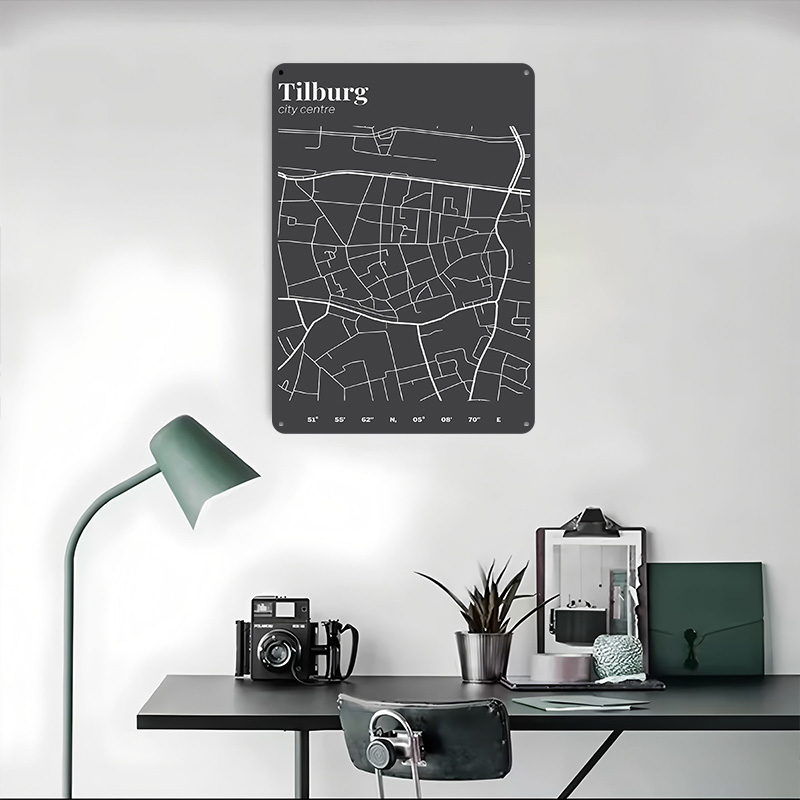 Плакат с картой центра города  – обзор и цена Custom Map Poster