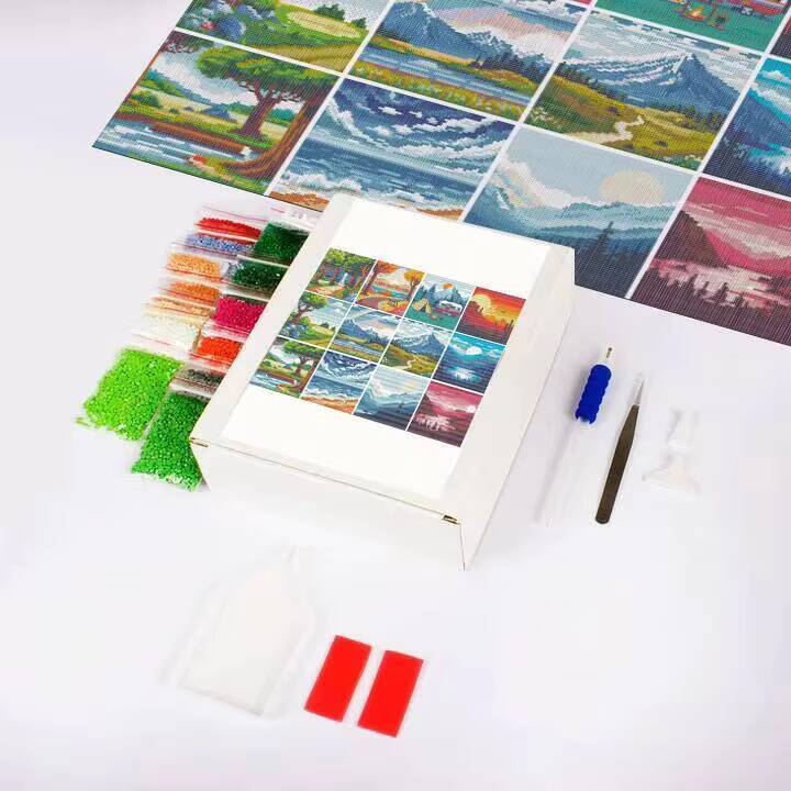 AZQSD 12 шт. алмазная живопись – обзор и цена Photo Mosaic Print