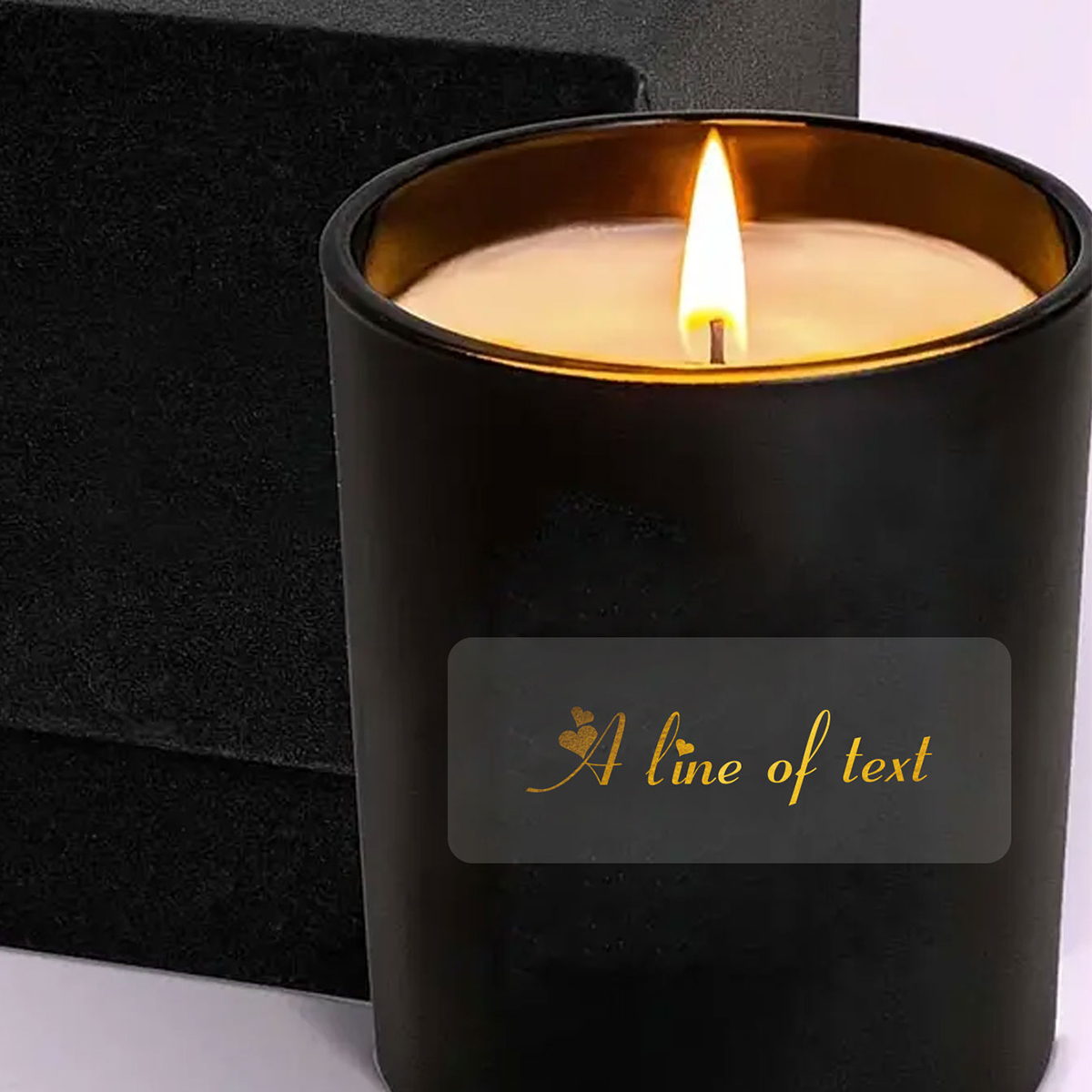 Прозрачные прямоугольные накле – обзор и цена Personalised Candle Label