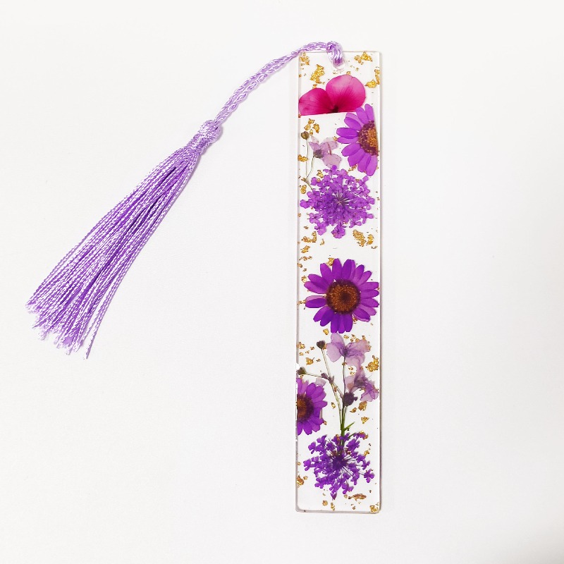 Набор из 5 креативных прозрачн – обзор и цена Dried Flower Bookmark