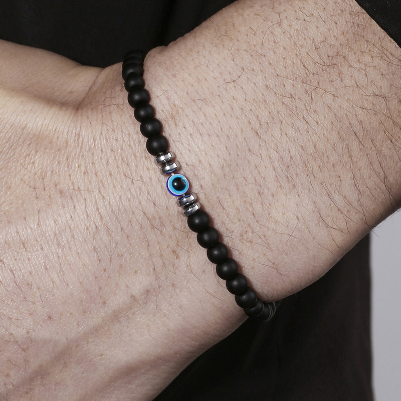 Модный 4 мм обсидиан, гематит, – обзор и цена Coordinates Bracelet