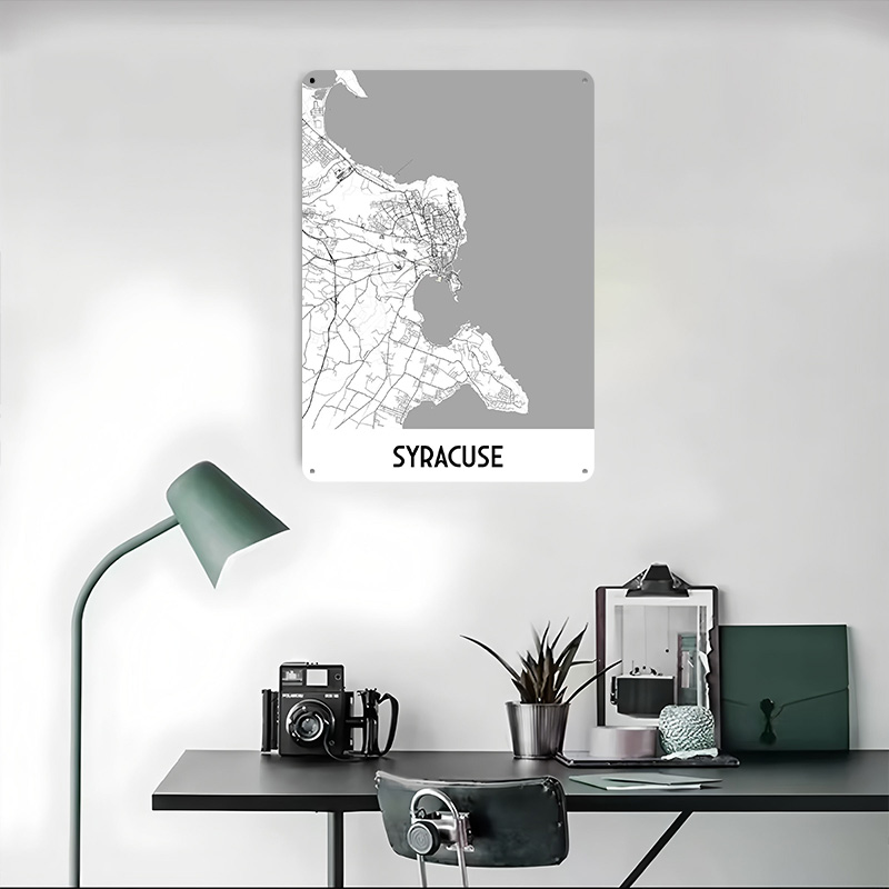 Металлический постер с картой  – обзор и цена Custom Map Poster