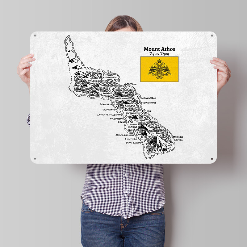 Постер с нарисованной вручную  – обзор и цена Custom Map Poster
