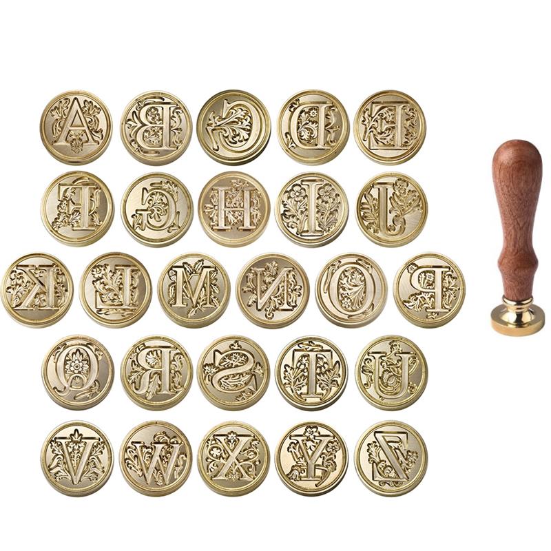Винтажный сургучный штамп A-Z, – обзор и цена Wax Seal Letter Kit