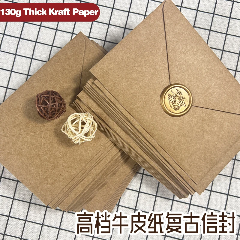 50 шт. коричневых бумажных кон – обзор и цена Wax Seal Letter Kit